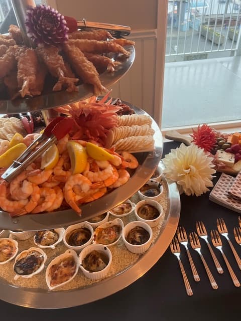 Coastal seafood platter